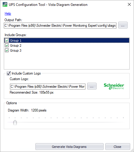 Generating a Vista diagram