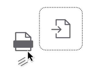 Dragging a file into the file upload area